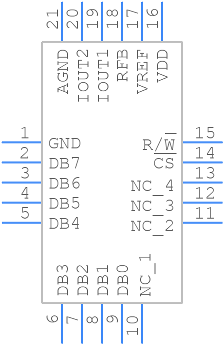 AD5424YCPZ - Analog Devices - PCB symbol