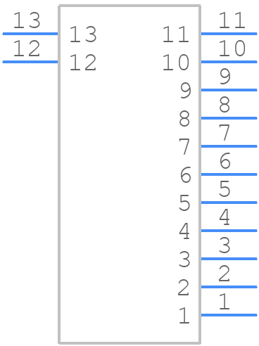 43650-1111 - Molex - PCB symbol