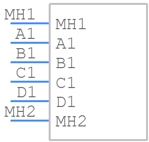 M80-5000000M3-04-331-00-000 - Harwin - PCB symbol