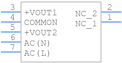 TMSB 2-283 - Traco Power - PCB symbol