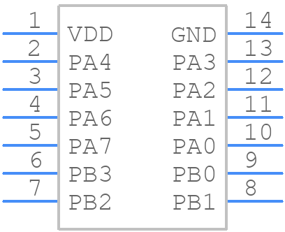 ATTINY204-SSF - Microchip - PCB symbol