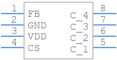OB2222M - On-Bright Elec - PCB symbol