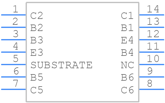 CA3054 - Renesas Electronics - PCB symbol