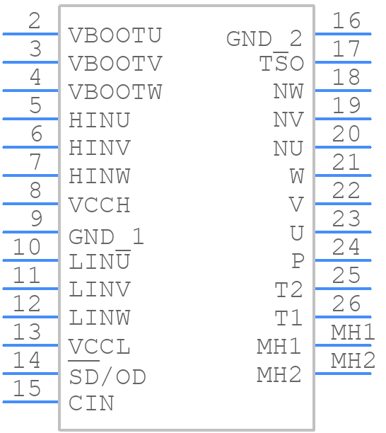 STGIB20M60TS-L - STMicroelectronics - PCB symbol