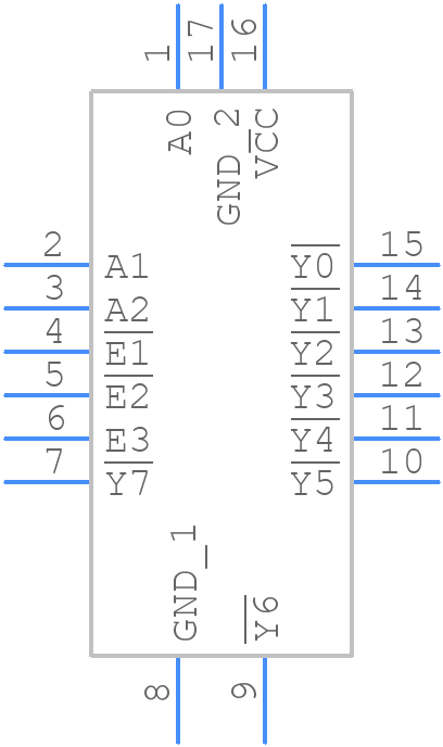 74HC138BQ-Q100,115 - Nexperia - PCB symbol