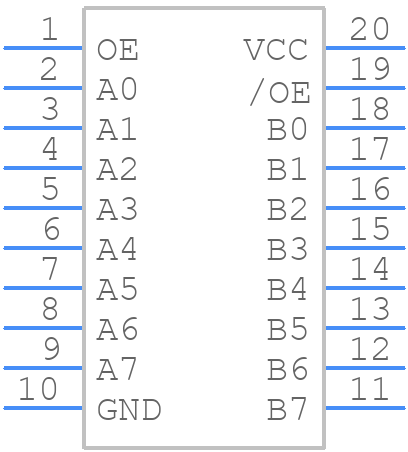 FST3345MTCX - Rochester Electronics - PCB symbol