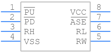 ISL22511WFB8Z - Renesas Electronics - PCB symbol