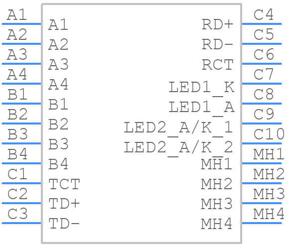 08C2-1X1T-03 - Bel - PCB symbol