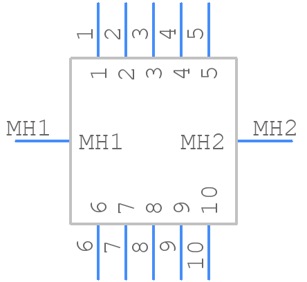222Y10MXX - Nicomatic - PCB symbol