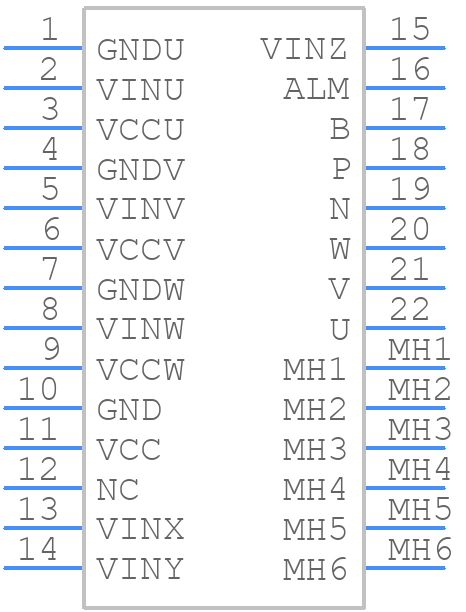 6MBP150RTC060 - FUJI ELECTRIC - PCB symbol