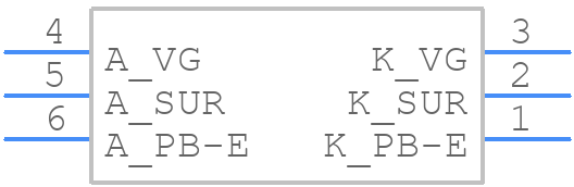 KAAF-5060PBESURVGC - Kingbright - PCB symbol