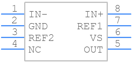 INA296A2IDR - Texas Instruments - PCB symbol