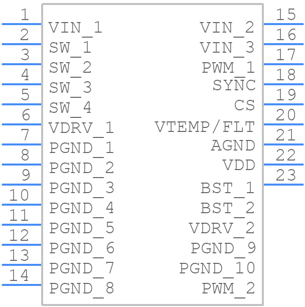 MP86936GRJT-P - Monolithic Power Systems (MPS) - PCB symbol