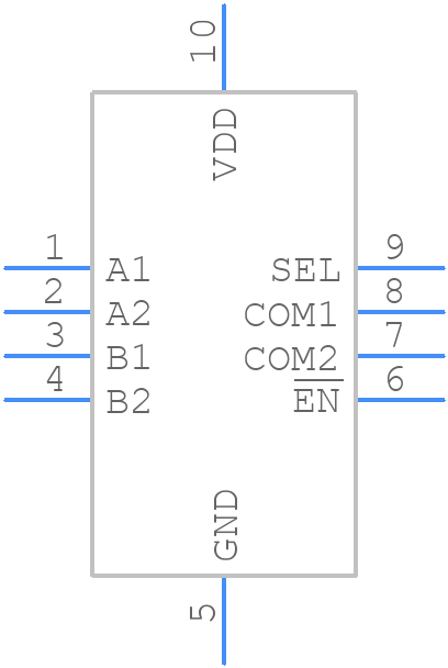 PSMUX136ZUAEX - Diodes Incorporated - PCB symbol
