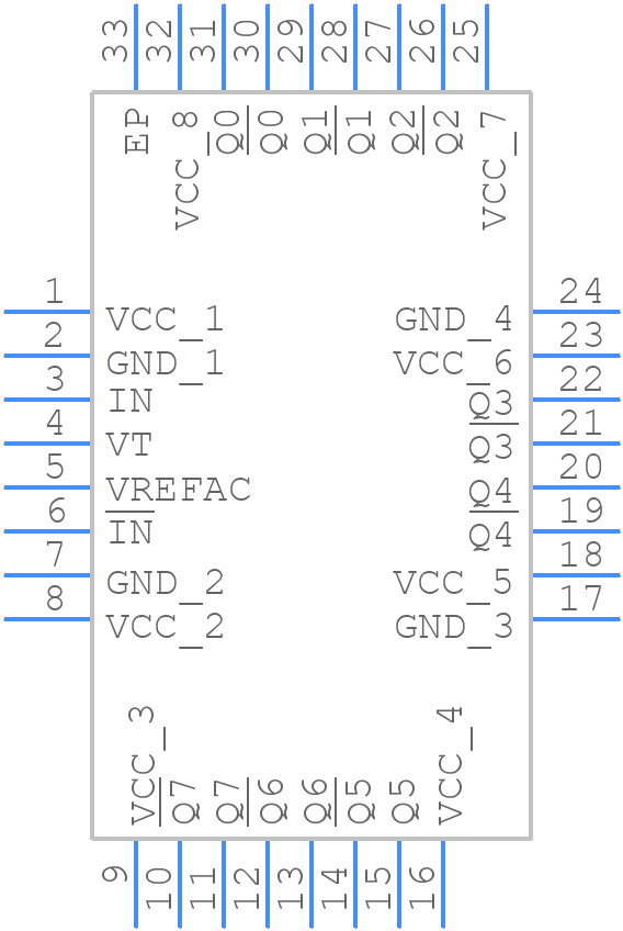 NB7L1008MNTXG - onsemi - PCB symbol