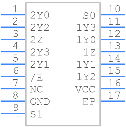 NMUX1309_BQ_DYY_COMBI - Nexperia - PCB symbol