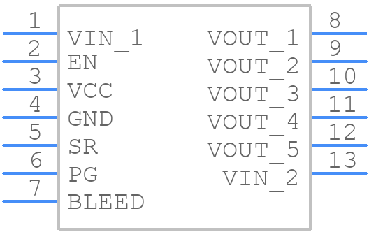 DML3012LDC-7 - Diodes Incorporated - PCB symbol