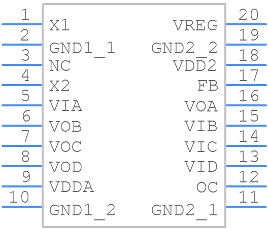ADUM4473CRIZ-RL - Analog Devices - PCB symbol