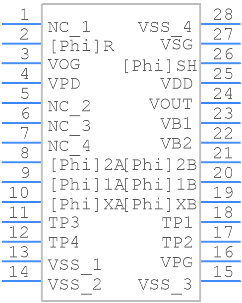 CCD151DC - Loral - PCB symbol