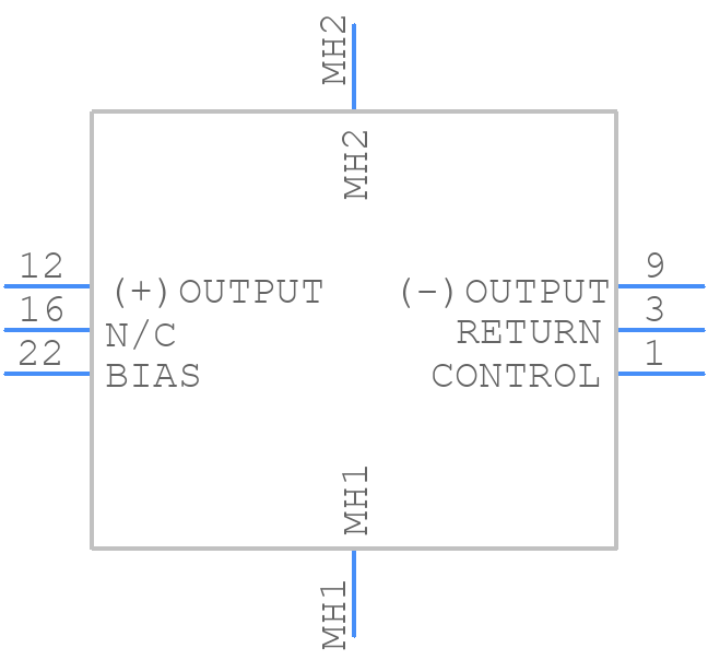 LD22CMW - Teledyne Technologies - PCB symbol