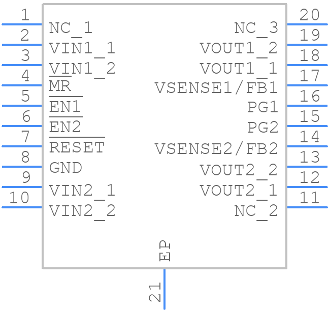 TPS70202PWPG4 - Texas Instruments - PCB symbol