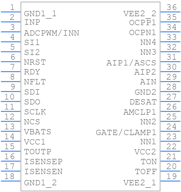 1EDI3050ASXUMA1 - Infineon - PCB symbol
