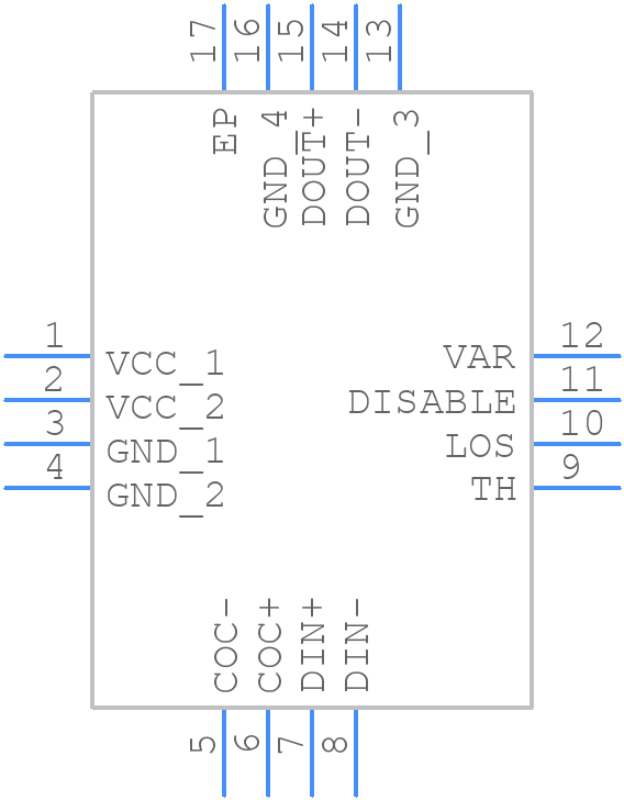 ONET1191PRGTTG4 - Texas Instruments - PCB symbol