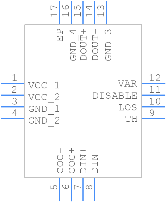 ONET1191PRGTRG4 - Texas Instruments - PCB symbol