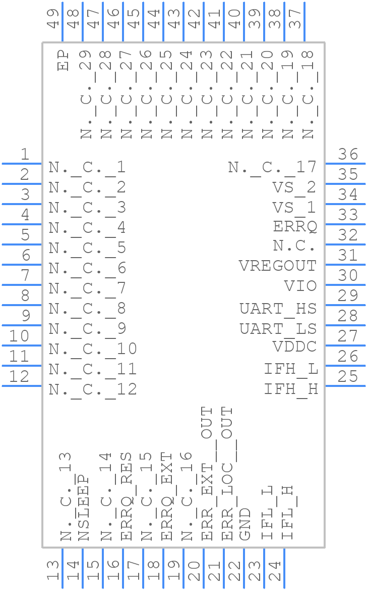 TLE9015DQUXUMA1 - Infineon - PCB symbol