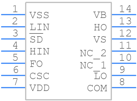 FAD8253MX-1 - onsemi - PCB symbol