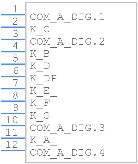 KW4-801AVB - Luckylight - PCB symbol