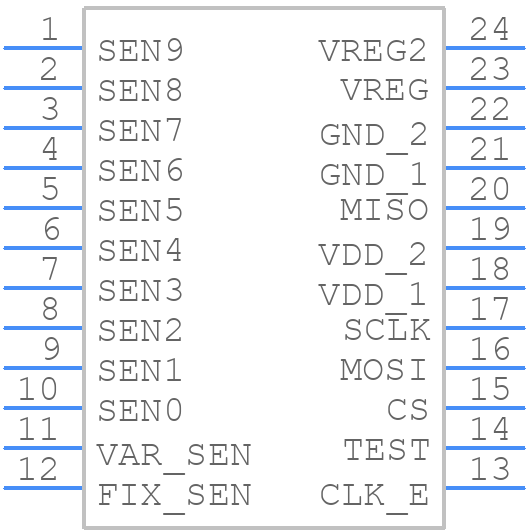 AS8579-ASST - ams OSRAM - PCB symbol