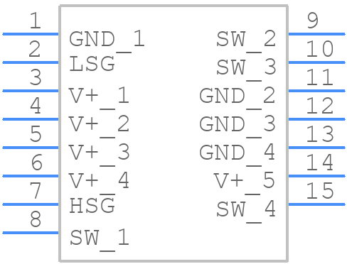 NTTFD4D1N03P1E - onsemi - PCB symbol