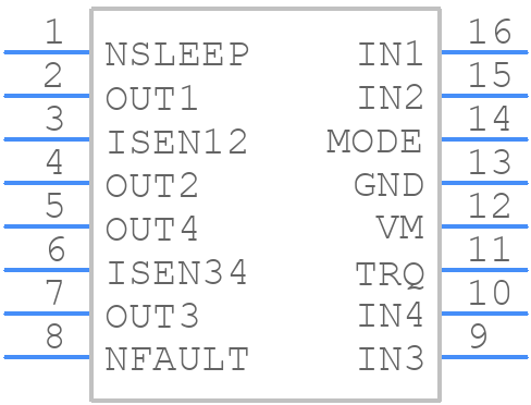 DRV8847SPWR - Texas Instruments - PCB symbol