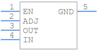 LP38692MP-ADJ - Texas Instruments - PCB symbol