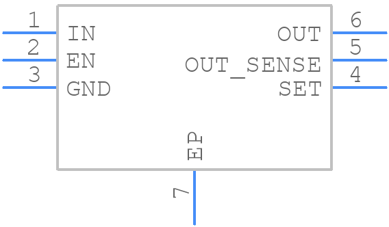 MAX5084ATT+ - Analog Devices - PCB symbol