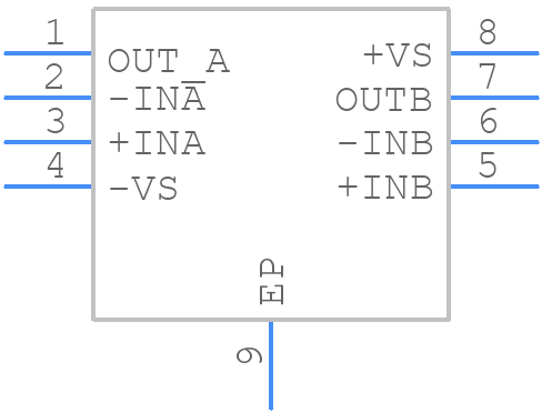 LMV358TP-FR - 3Peak Incorporated - PCB symbol