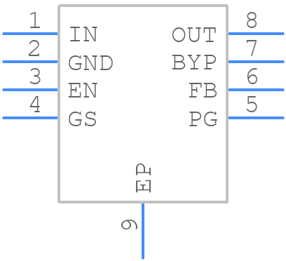 TPL9053AD-DF4R - 3Peak Incorporated - PCB symbol