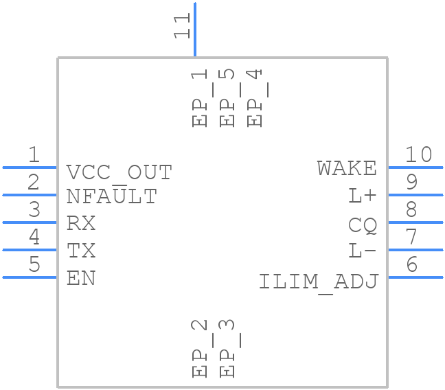 TIOL1125DRCR - Texas Instruments - PCB symbol