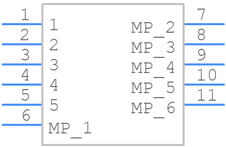 GMCB05321121BEU - Amphenol - PCB symbol