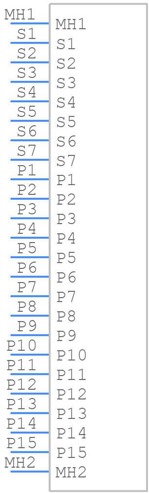 KSD22-RFD08H0TAH - Smiths Interconnect - PCB symbol