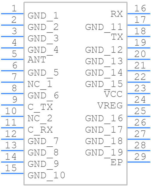 RF6504 - Qorvo - PCB symbol