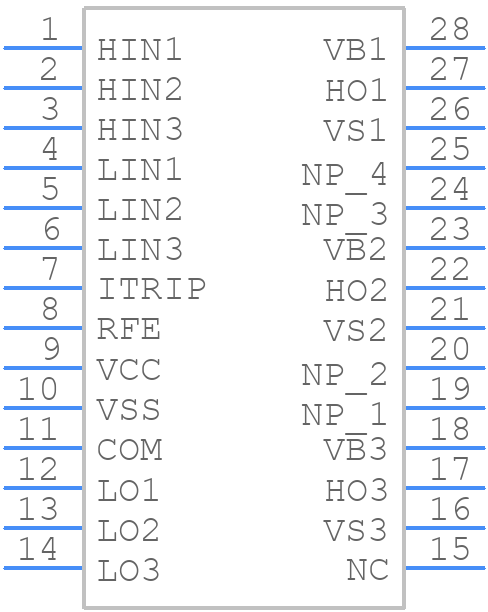 6ED2230S12TXUMA1 - Infineon - PCB symbol