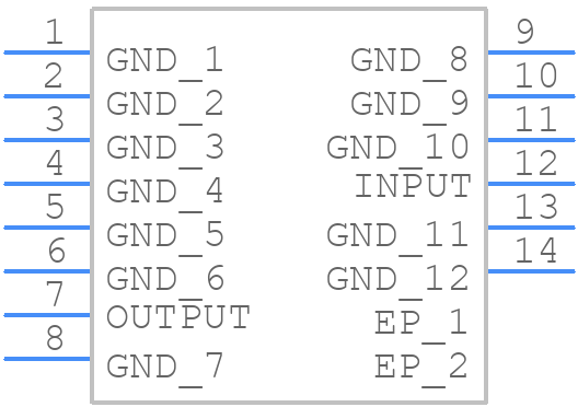 CBP2-1300BV+ - Mini-Circuits - PCB symbol