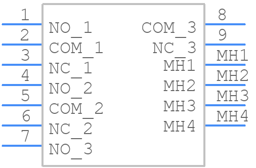 7303P3Y9V7GE - LITTELFUSE - PCB symbol