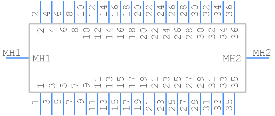 T1M-18-GF-DV-K - SAMTEC - PCB symbol