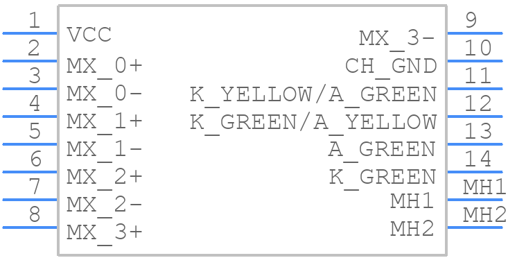 JXKM-0013NL - Pulse Electronics - PCB symbol