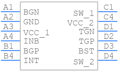 LT8418ACBZ-R7 - Analog Devices - PCB symbol