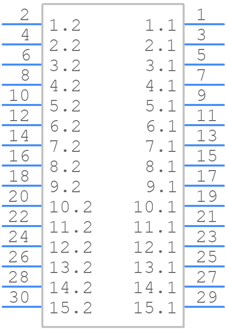 STB1201H-3.81-15 - Summit Electronics - PCB symbol