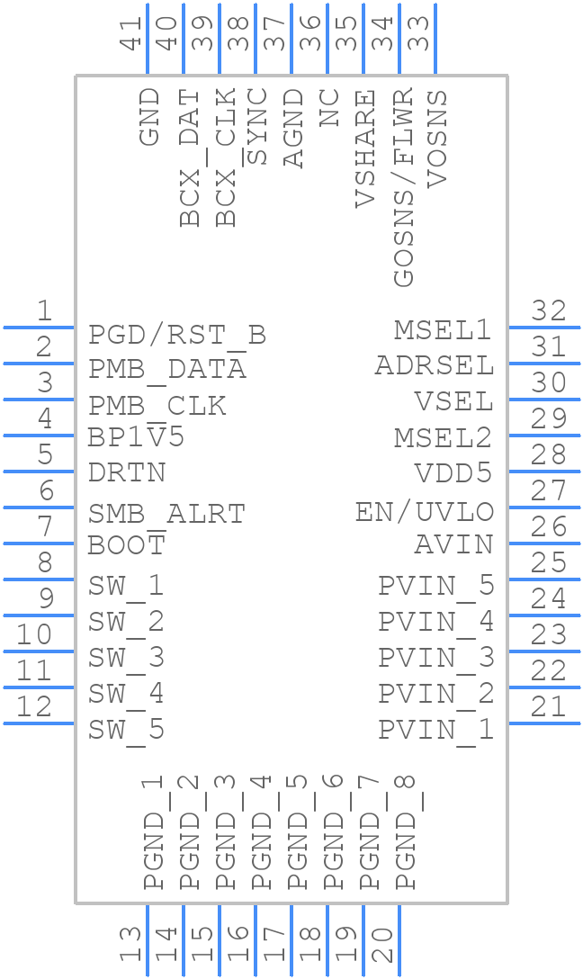 TPS546D24SRVFR - Texas Instruments - PCB symbol